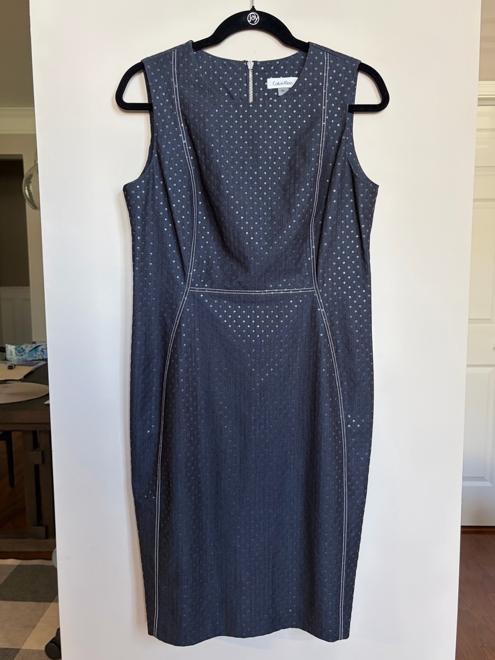 Calvin Klein Sleeveless Sheath‎ Dress Denim